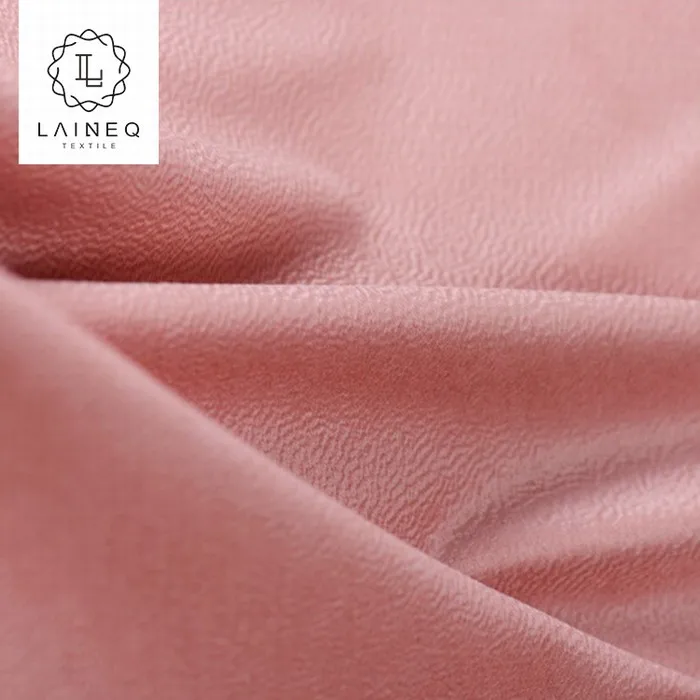luxury brand design wool pile fabric winter coat silk wool peach fabric