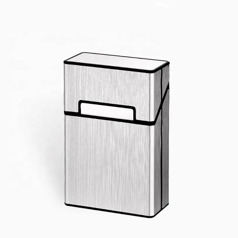 Wholesale waterproof slim aluminum cover cigarette case China cigarette box