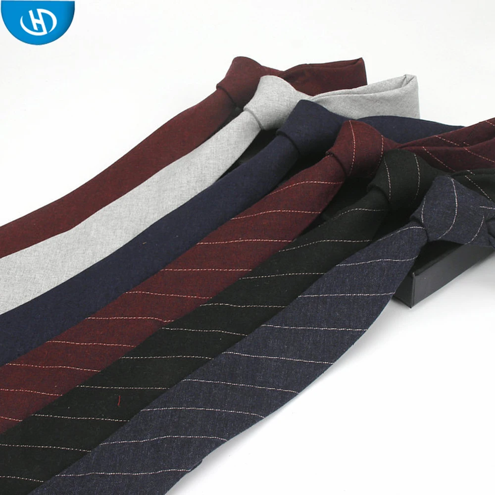 
HS брендовые модные деловые хлопковые тонкие галстуки для мужчин в Китае 