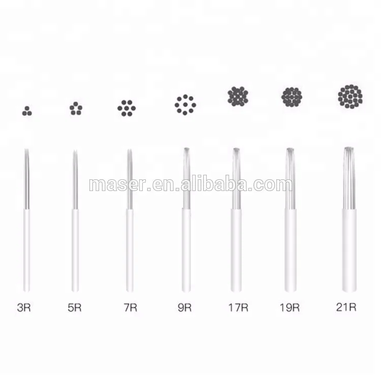 Иглы для перманентного татуажа бровей, иглы для перманентного макияжа, иглы для микроблейдинга, круглые иглы