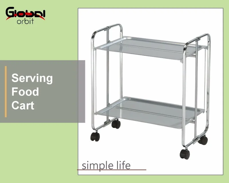 Kitchen Serving Cart, Storage Food Cart With Wheels