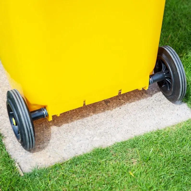 Hospital medical plastic waste container dustbin with wheel
