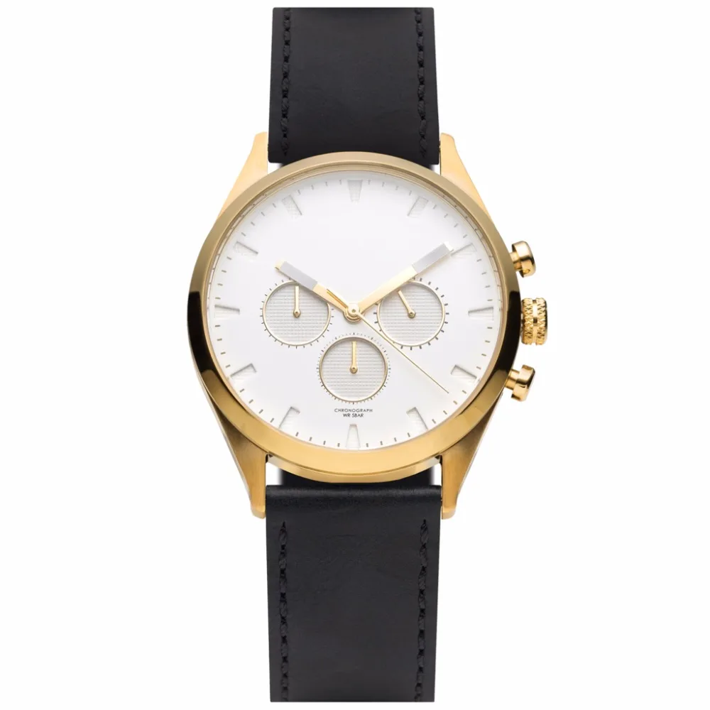  Частная торговая марка мужские часы циферблат хронограф от производителя