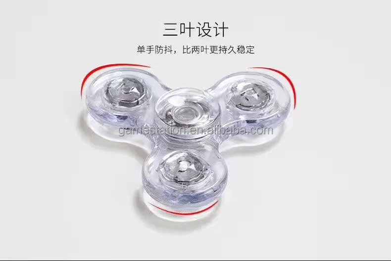 Alibaba low price led hand spinner with high speed dark light LED fidget spinner