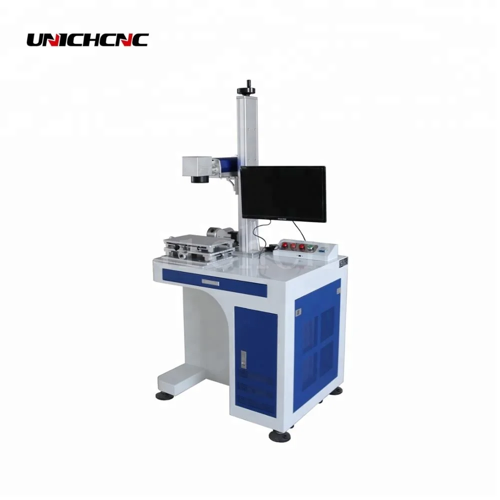 LXF 100w China best brand RAYCUS fiber laser marking machine for metal