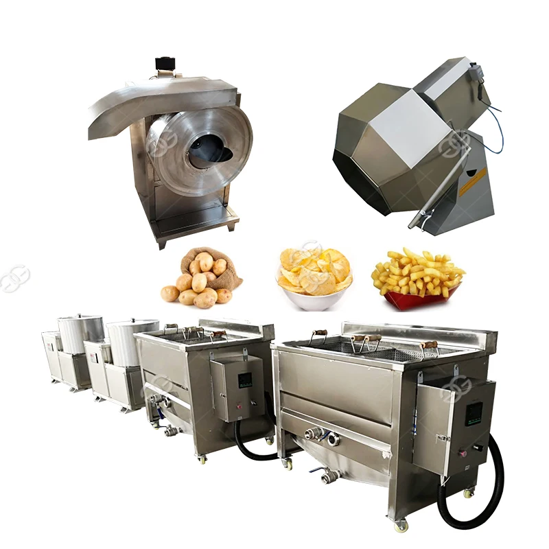 Small Potato Chips Frier Equipment Potato Chips Making Machine For Home