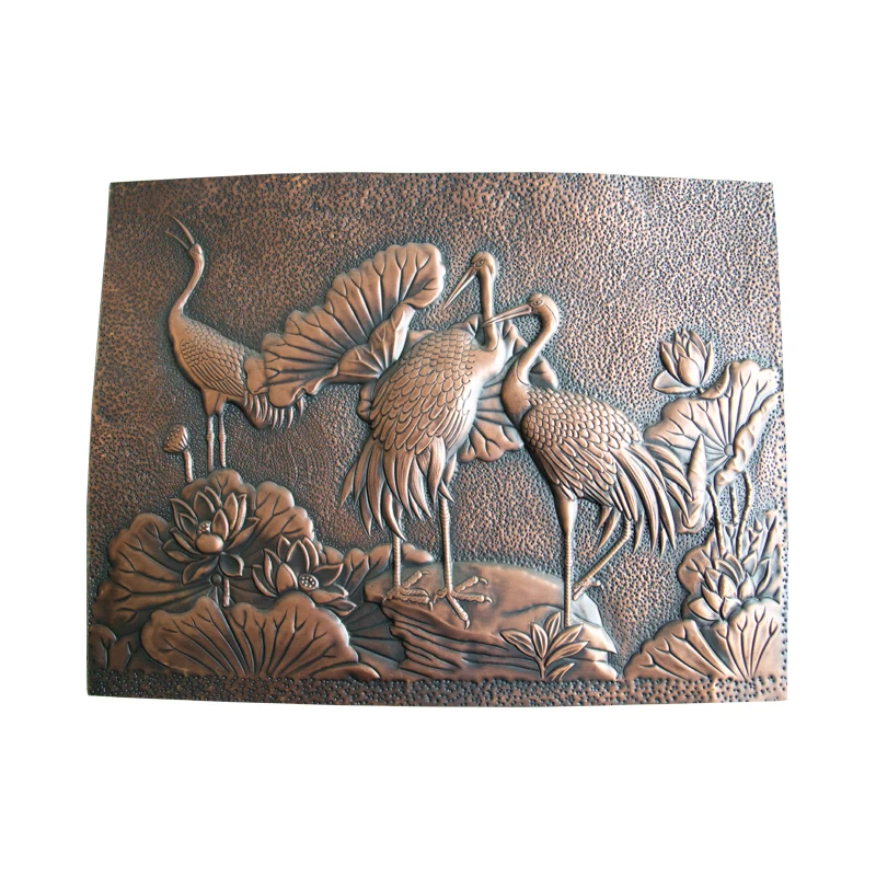 3d handmade silver relief art animal brass vintage metal steel bird restaurant wall art decoration