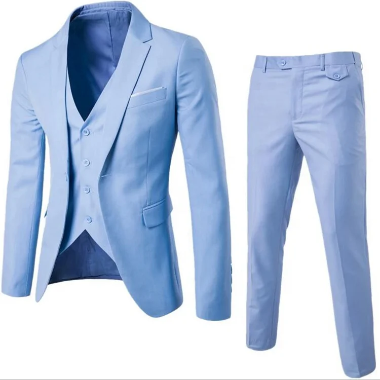 Latest Design Royal Blue Top Brand formal Coat Pant Men Suit