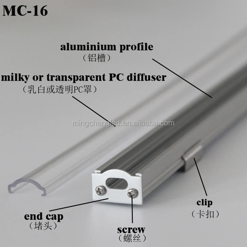 
 Корпус светодиодного освещения от поставщика, крышка диффузора светодиодной ленты, двухсторонняя Водонепроницаемая светодиодная линейная лента  