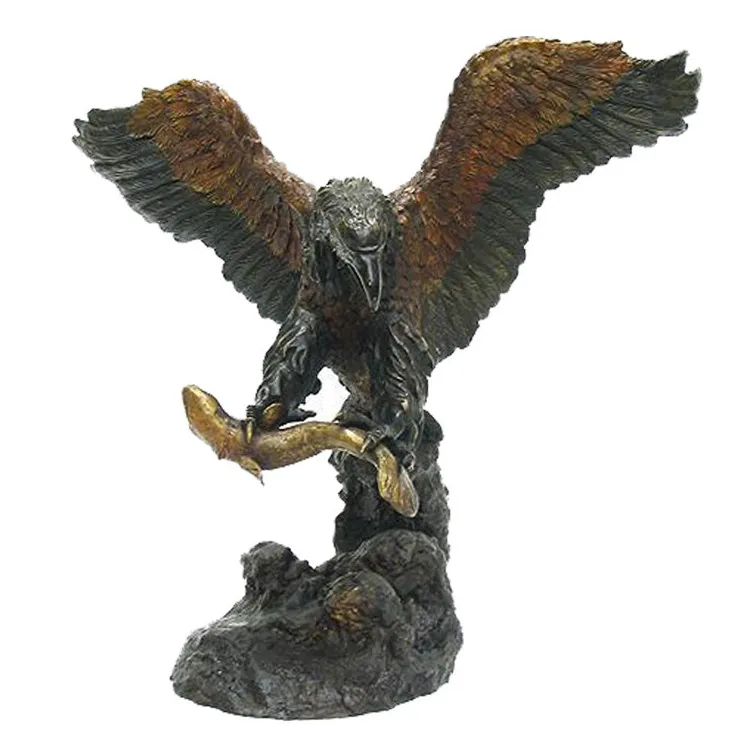 Life size animal statues resin eagle sculpture