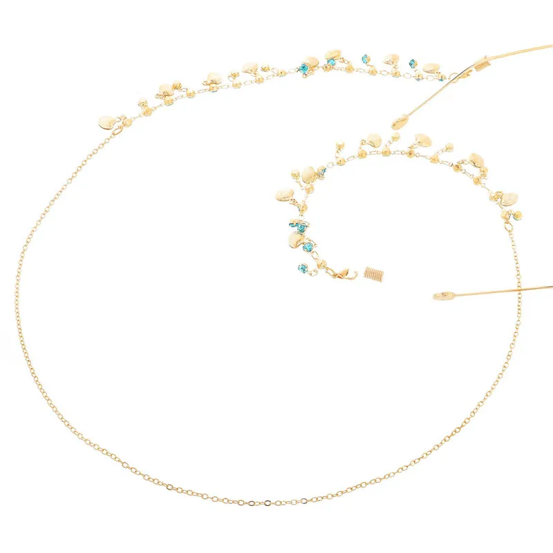 Оптовая продажа, аксессуары для солнцезащитных очков на заказ, цепочка для очков со стразами