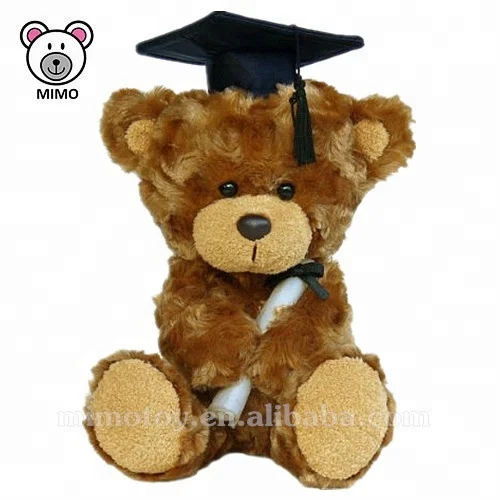Best Sales Cartoon Cute University Stuffed Animal Soft Kids Toy Plush Graduation Teddy Bear T shirts