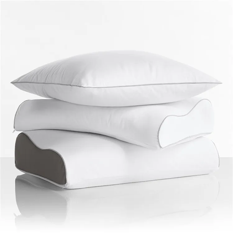 Sweet Sleeping High Quality Natural White Goose Feather Down Pillow For Decor