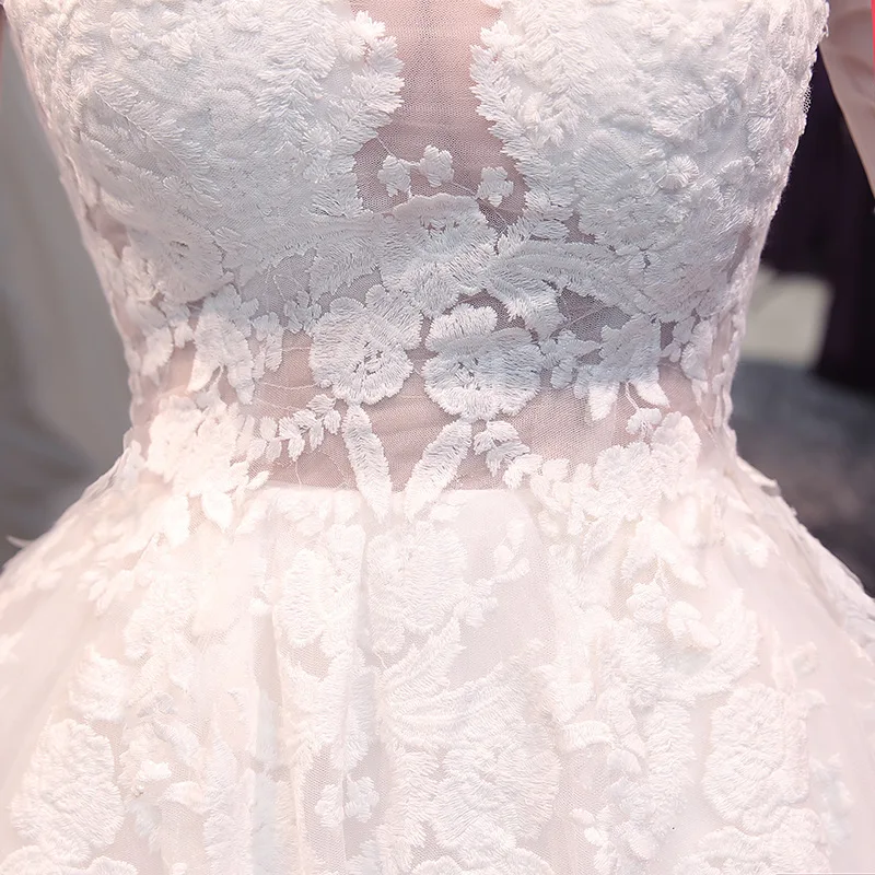 Новый дизайн, роскошное свадебное платье, свадебные платья с длинным хвостом для невесты