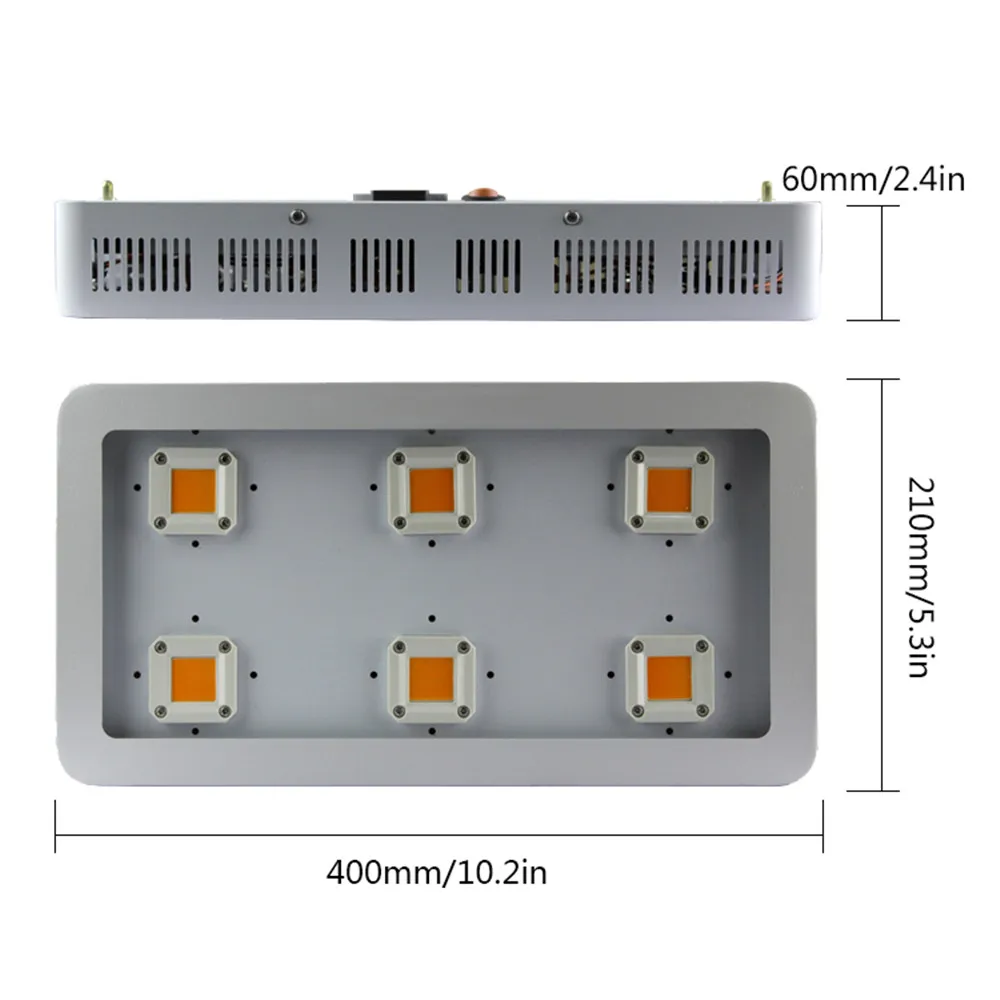 Full Spectrum 85-265V AC Garden Greenhouse Increasing Output UV&IR 1800W Indoor Plant COB LED Grow Light