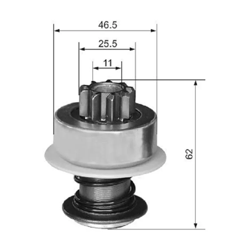 54-9100 Car Starter Drive bendix gear used on 208,211,314 series DD starters