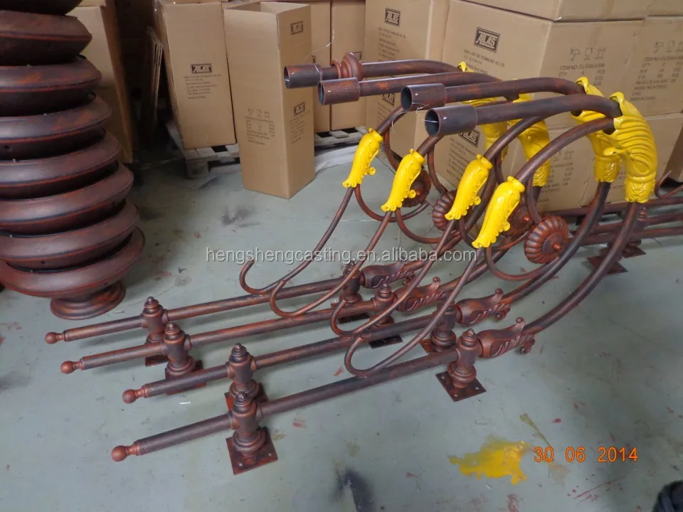 antique decorative cast iron Saudia Arabian H7.8M street lighting pole