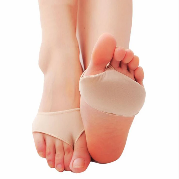 Silicone Gel Fabric Metatarsal Pad Forefoot Half Insoles For Women Foot Pain Relief