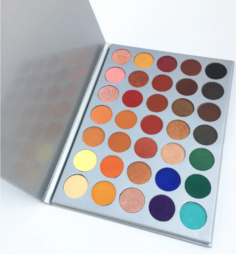 
2018High pigment private label eyeshadow palette makeup cosmetic without logo no name 