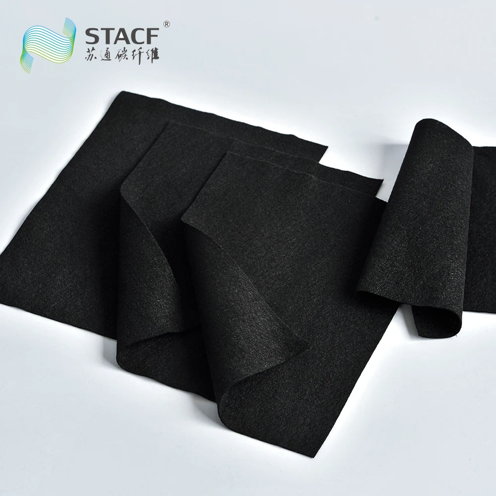 Cellulose Based Activated carbon fiber felt for cooker hood filter