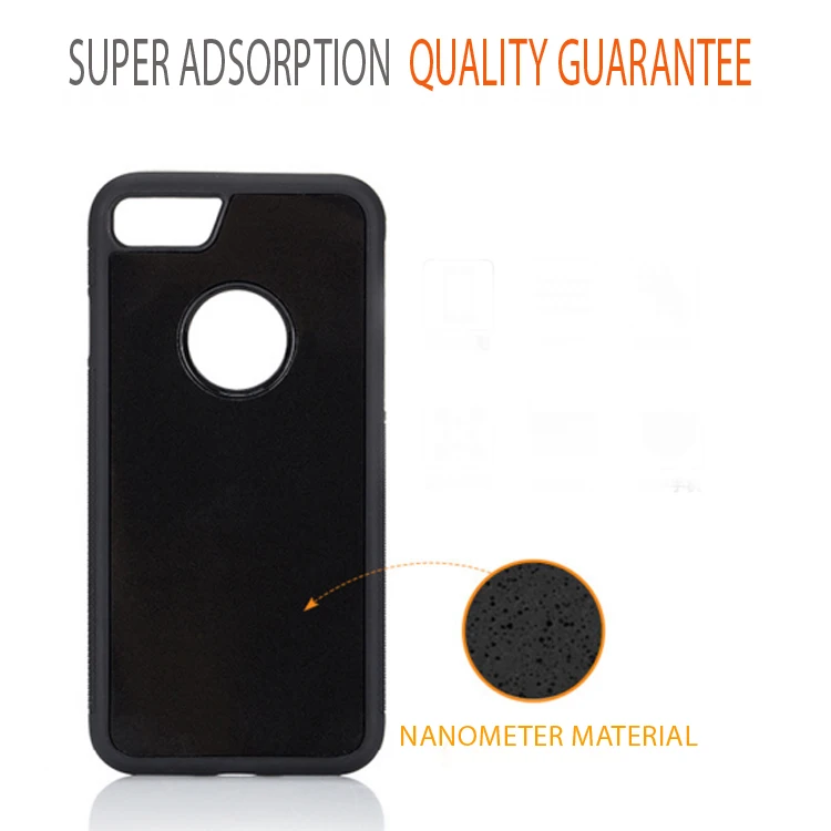
New tpu design magical nano sticky material antigravity phone case cover for iphone 7 6S plus anti gravity case 
