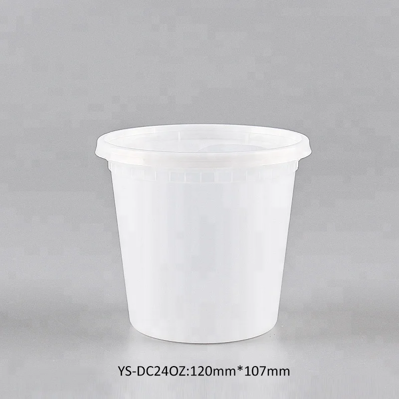 disposable takeaway container 24oz customizable cup food packaging soup with lid