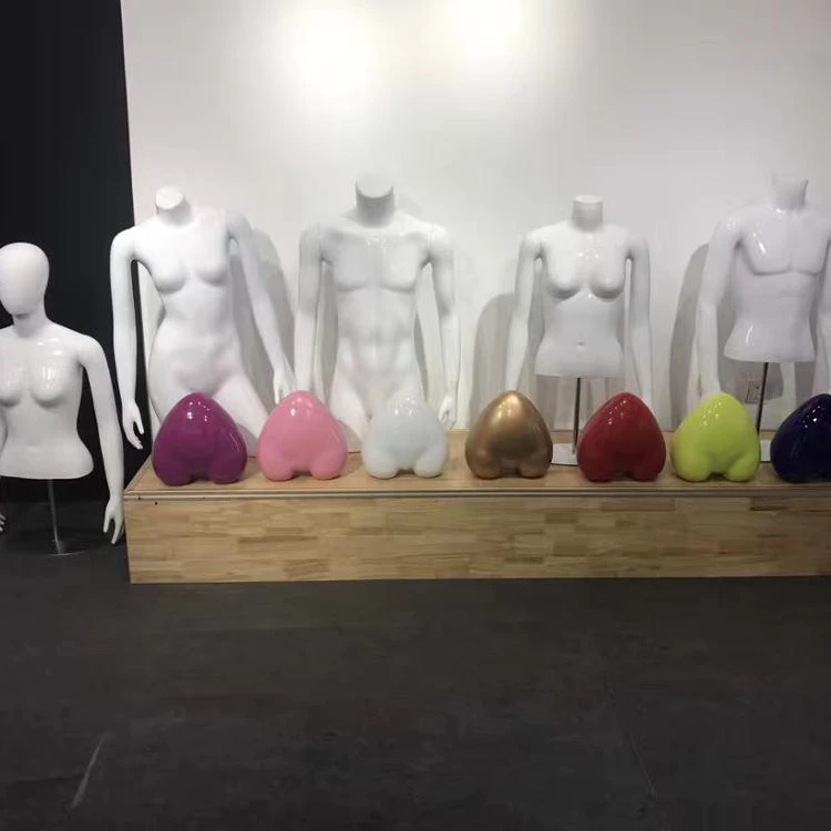 Wholesale cheap plastic upper body mannequin half body male mannequin with base torso mannequin