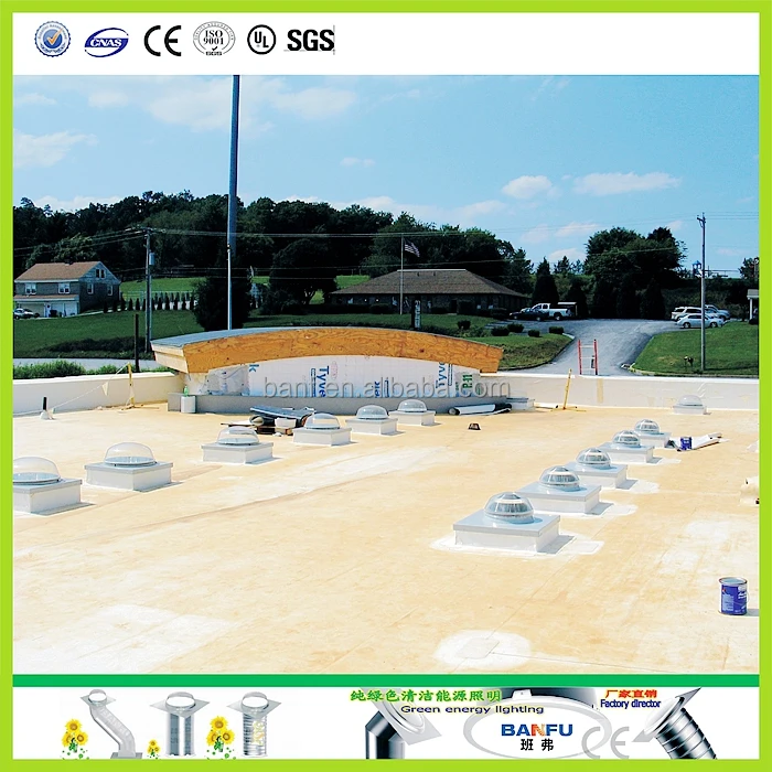 
polycarbonate skylight solar energy device without power and electrical cost 