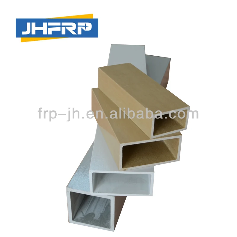 High Strength plastic pultruded box rect tubes