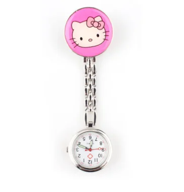 2019 Latest Popular High Quality Cute Cartoon Pocket Watch Stainless Steel Band Nurse Watch