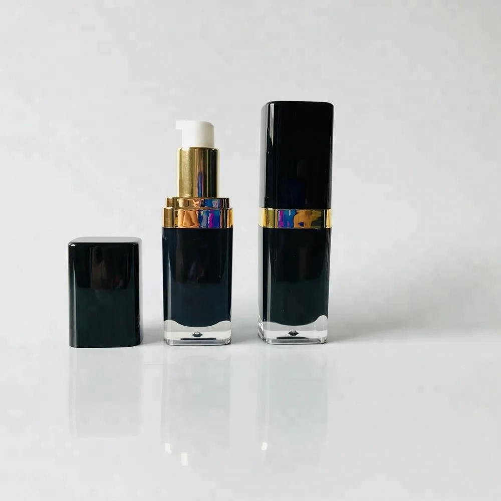 
15ml classic square PETG inner bottle lotion pump spray acrylic bottle 