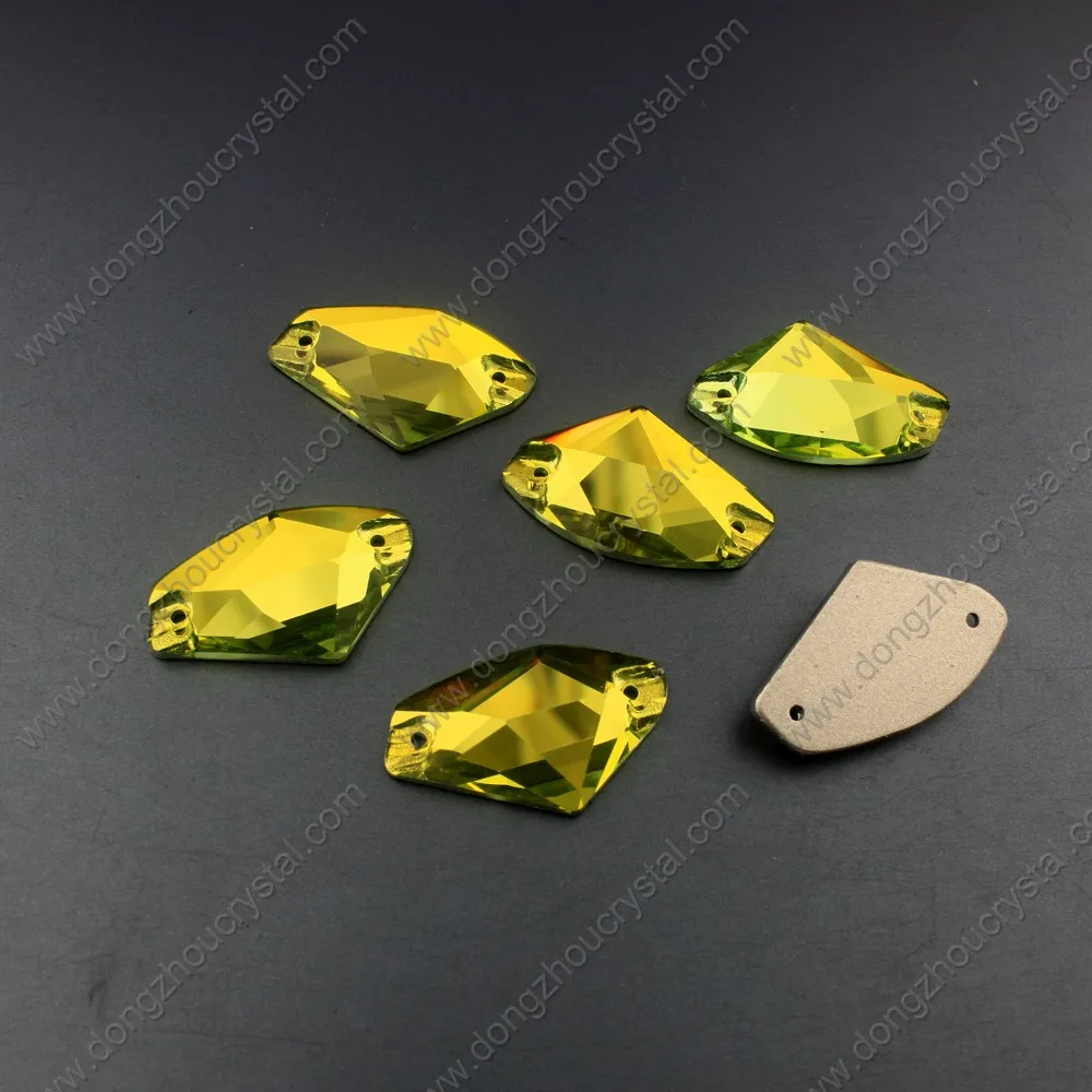 Galactic shape ab color crystal rhinestones sew on clothes