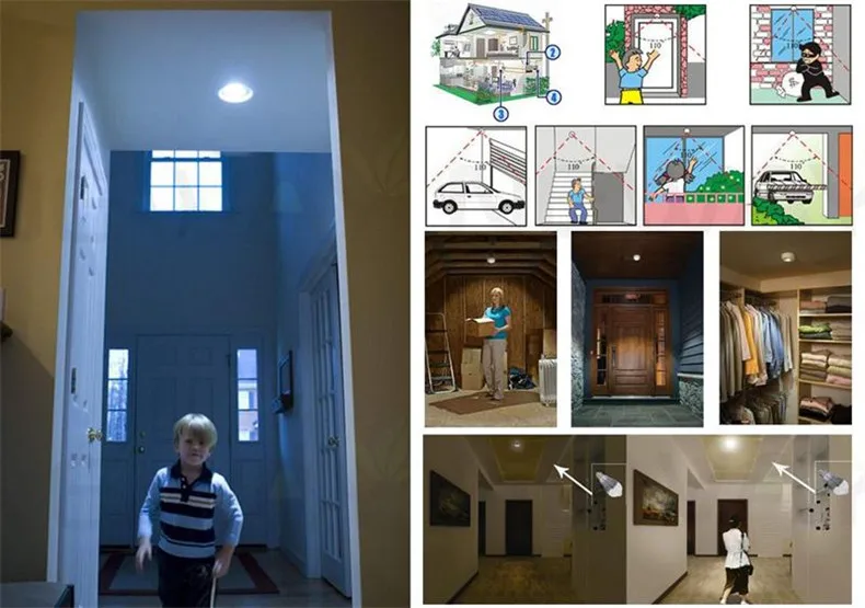 NEW Popular Energy Saving E27 Smart Microwave Radar Motion Detector LED Lamp Bulb