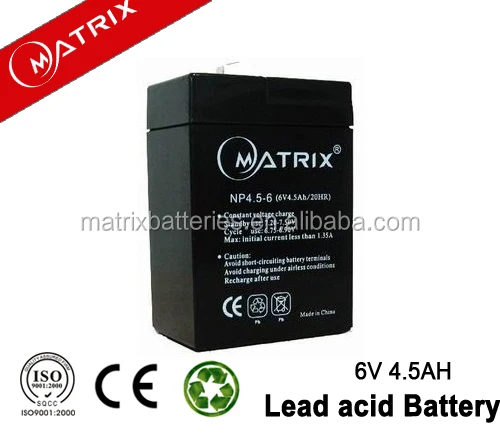 
factory direct selling Ocean MSDS 6v4.5ah battery for solar system 