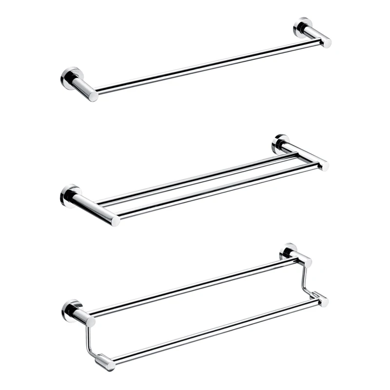 Stainless steel toilet hardware bath fitting set bathroom accessories