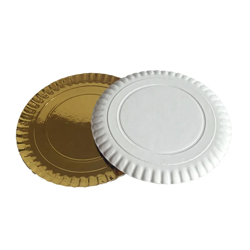 Food Safe Grease Proof Paper Cake Tray Birthday Cake Using Color Take Away Pizza Disposable Paper Plate