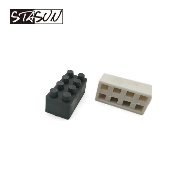 STASUN Novelty 3D Building Block brick Shaped rubber Erasers for kids