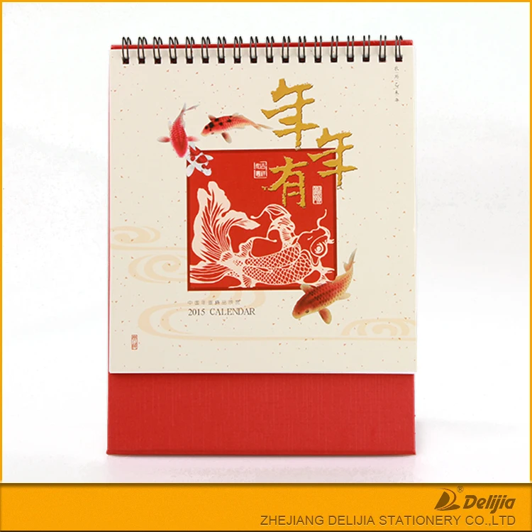 Printed custom cheap desk stand up flip calendar planners 2021