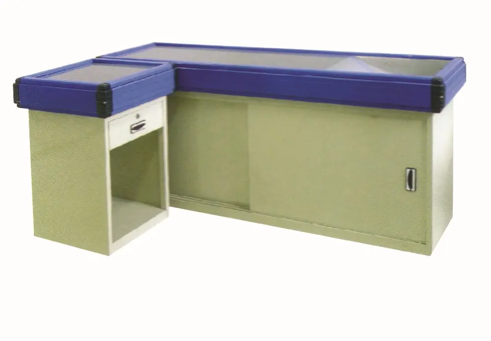 Кассовый столик из нержавеющей стали для супермаркета, розничного магазина, кассы