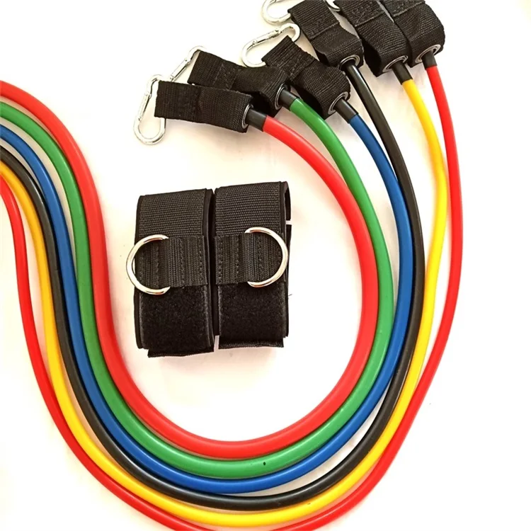 Elastic stretch Fitness Resistance Band Set for gym body building