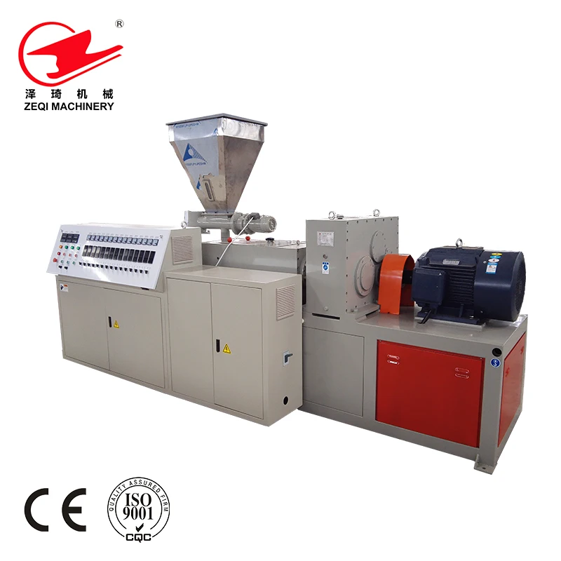 series PVC conical twin screw extruder for PVC material plastic extruder machine