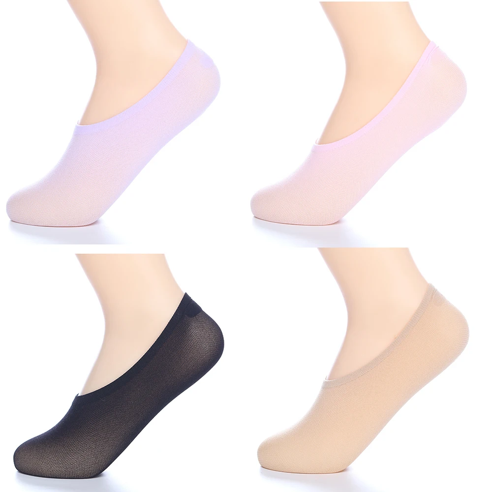 
Women Invisible Cotton Non slip Silicon Anti slip Casual Plain Fashion Low Cut Socks Boat Socks Antiskid No Show Invisible socks 