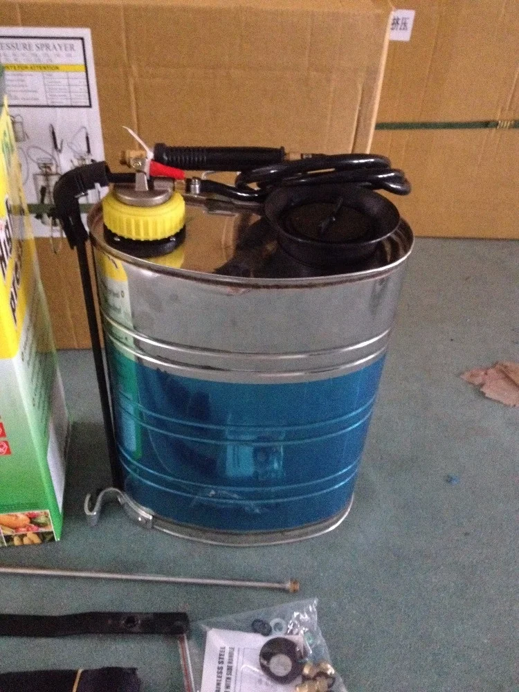 garden 16 liter stainless steel pressure knapsack manual sprayer for agriculture