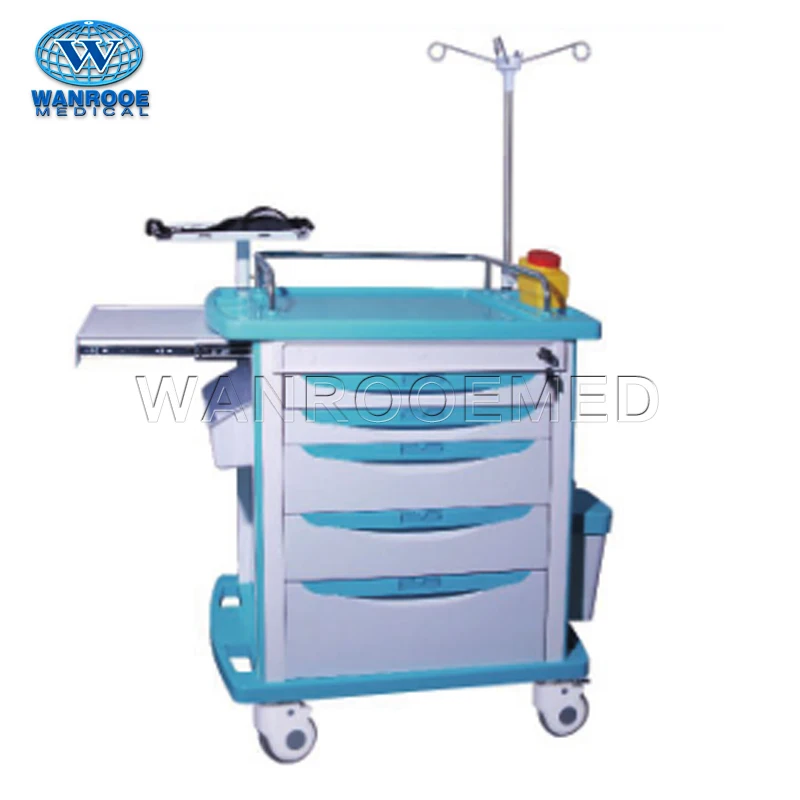 BET-75071A ABS Hospital Equipment Medical Trolley Emergency Crash Cart