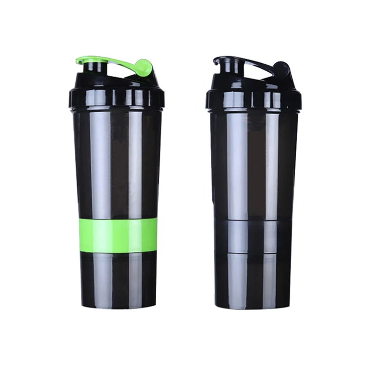 
500ml Custom Logo Printed Plastic Protein Shaker Water Bottle With Sports Eco-Friendly 
