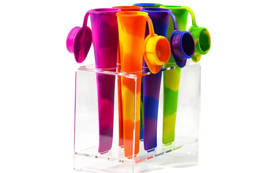 BHD набор из 6 высококачественных разноцветных многоразовых силиконовых формочек для мороженого без БФА