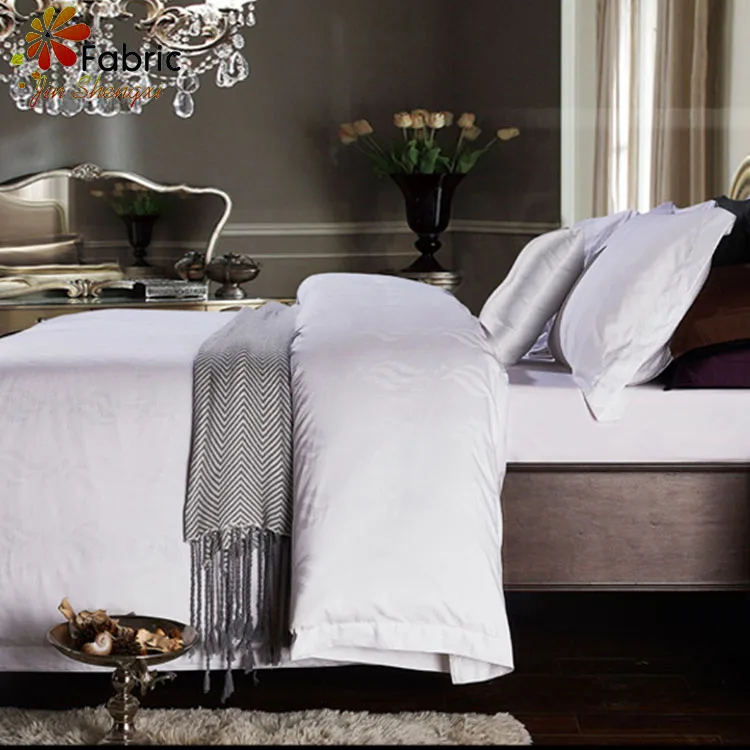 Атлас белые хлопчатобумажные простыни/комплект постельных принадлежностей