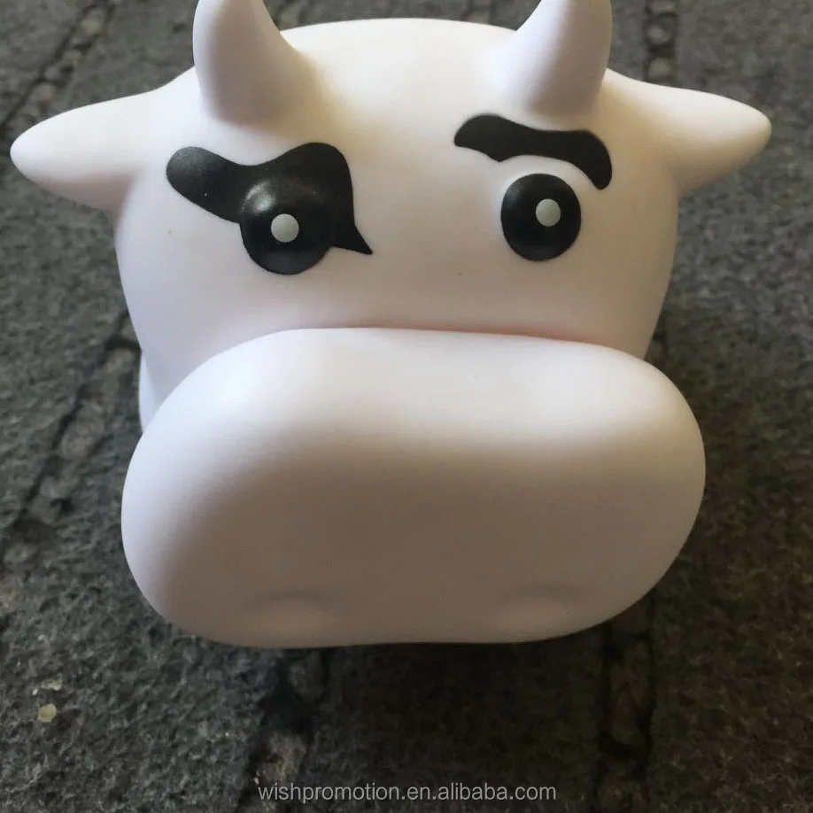 cow shape plastic piggy bank