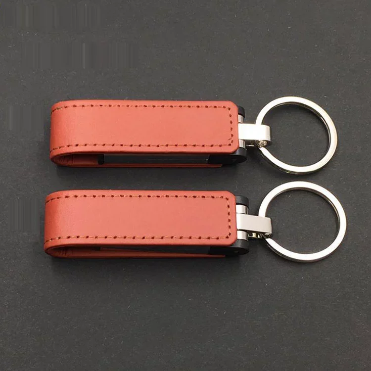 Custom Logo leather USB Flash Drive 4GB to 32GB USB 2.0 3.0 Memory Flash Stick Gifts Pendrive