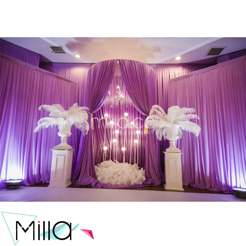 backdrop curtain for wedding event party Custom high quality wedding stage backdrop cloth